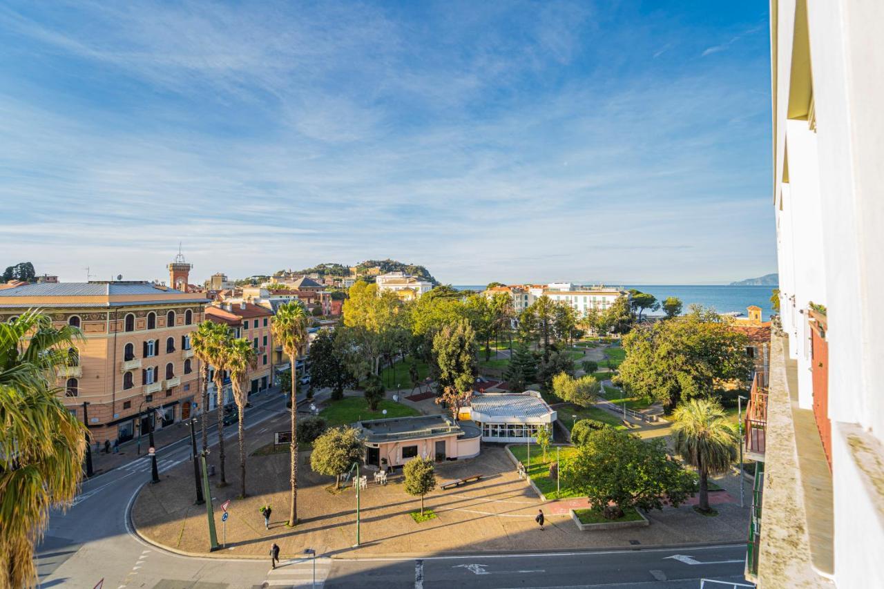 025 - Casa Panoramica In Centro, 90Metri Spiaggia Vista Mare Con Terrazzo Vista Portofino Apartment Sestri Levante Exterior photo