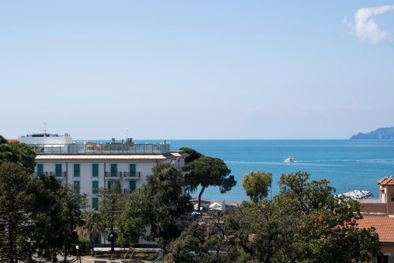 025 - Casa Panoramica In Centro, 90Metri Spiaggia Vista Mare Con Terrazzo Vista Portofino Sestri Levante Exterior photo